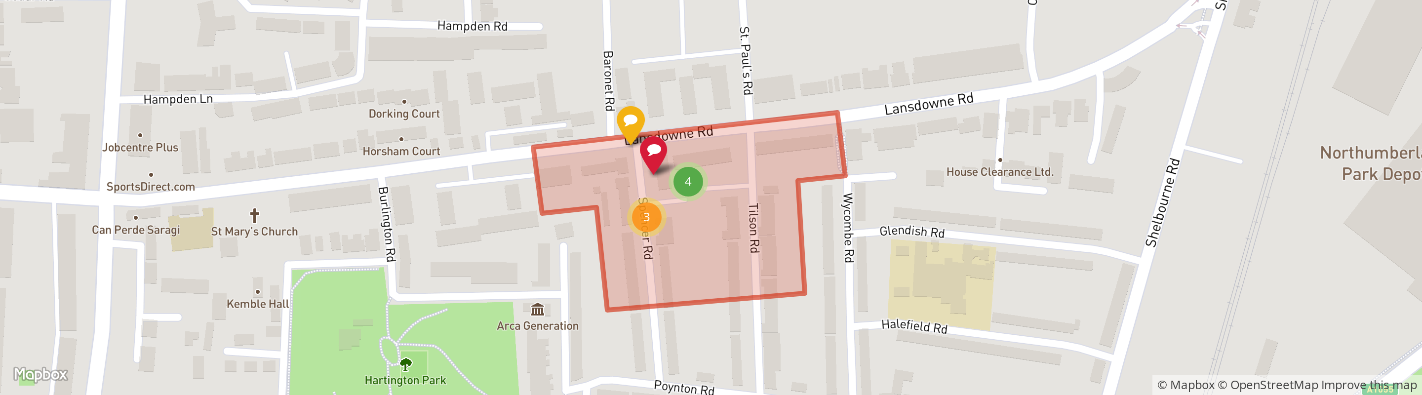 Look Back At Ashdowne Court Map with Commonplace