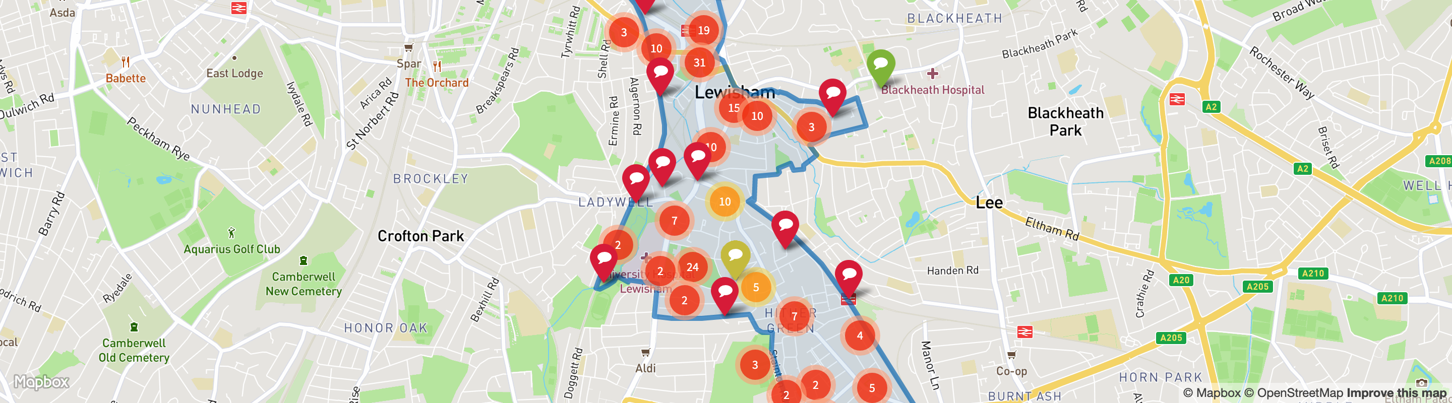 Look Back At Lewisham Central NCIL - Lewishamcentralncilmap