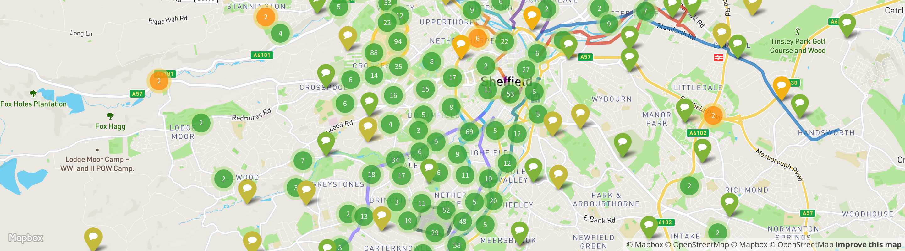 Sheffield Disability Map.pdf Community Forum - Connecting Sheffield Map - Commonplace