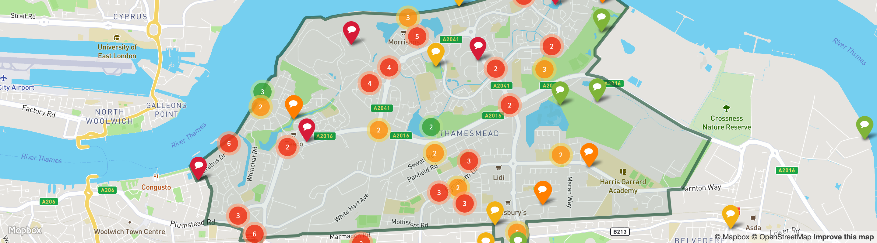 Look Back At Thamesmead And Abbey - Thamesmeadandabbeywoodmap